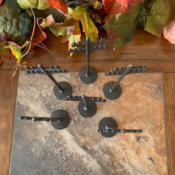 Vintage Marx 7 inch Telegraph/Telephone Plastic Brown Poles (set of 6) - Picture 6 of 7